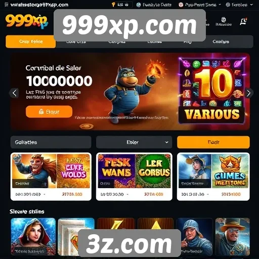 Mudanças na interface do usuário do site 999xp.com